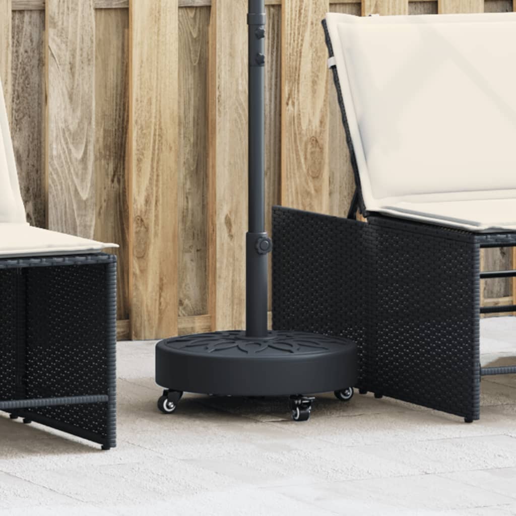 Βάση Ομπρέλας με Ρόδες για Ιστό Ø38/48 χιλ. 27 κ. Στρογγυλή - Pakobazaar