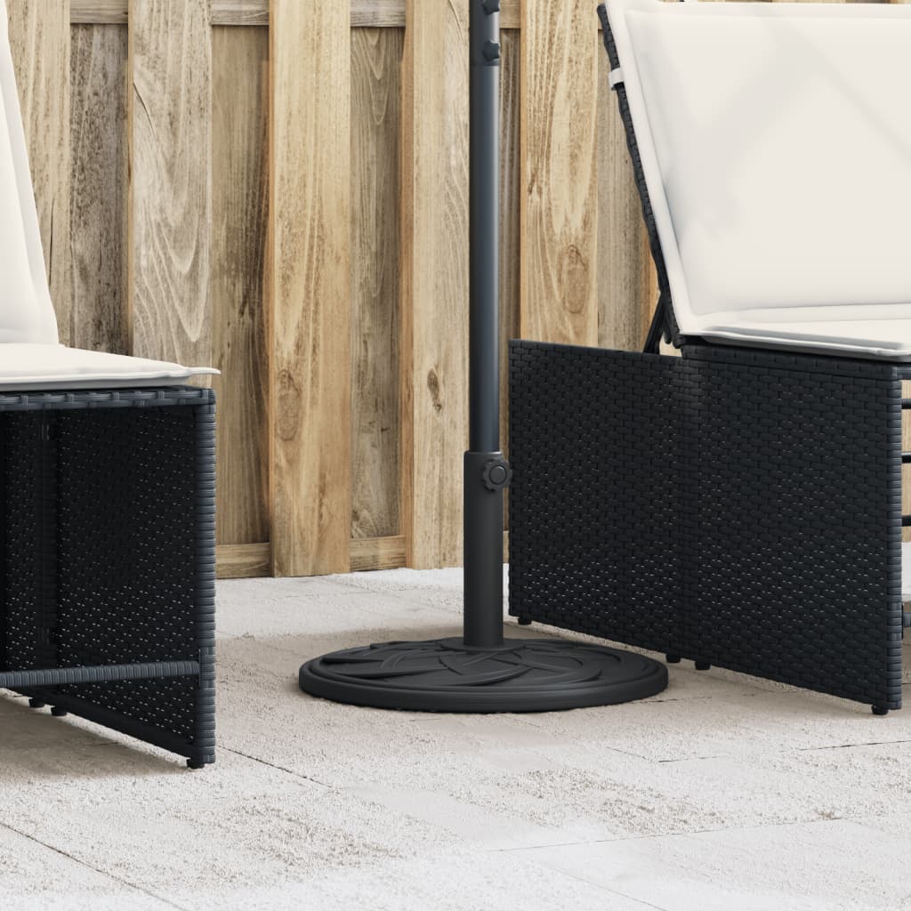 Βάση Ομπρέλας Ασημί για Ιστό Ø38/48 χιλ. 12 κ. Γρανίτη - Pakobazaar