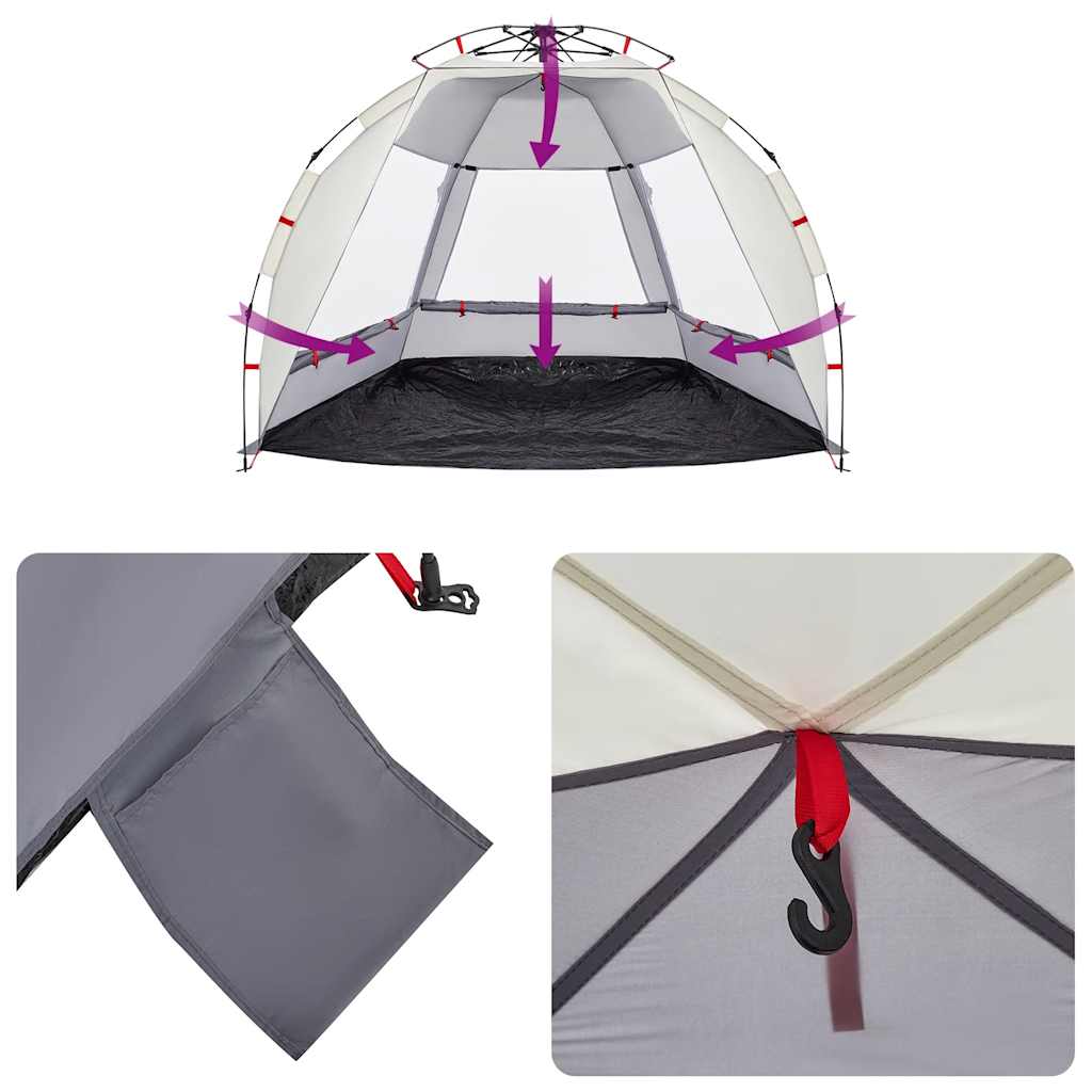 Σκηνή Παραλίας 2 Ατόμων Αδιάβροχη Ταχείας Απελ. Γκρι