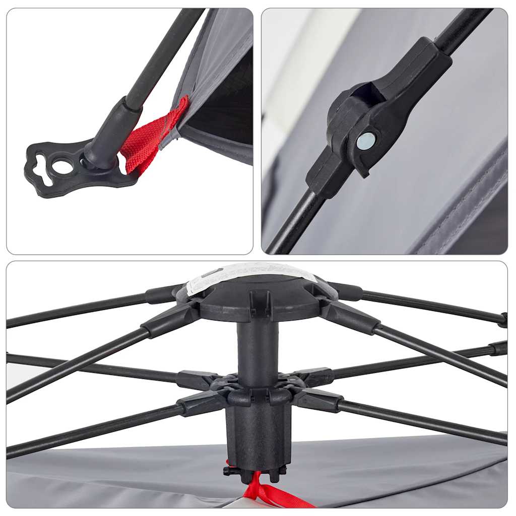 Σκηνή Παραλίας 2 Ατόμων Αδιάβροχη Ταχείας Απελ. Γκρι