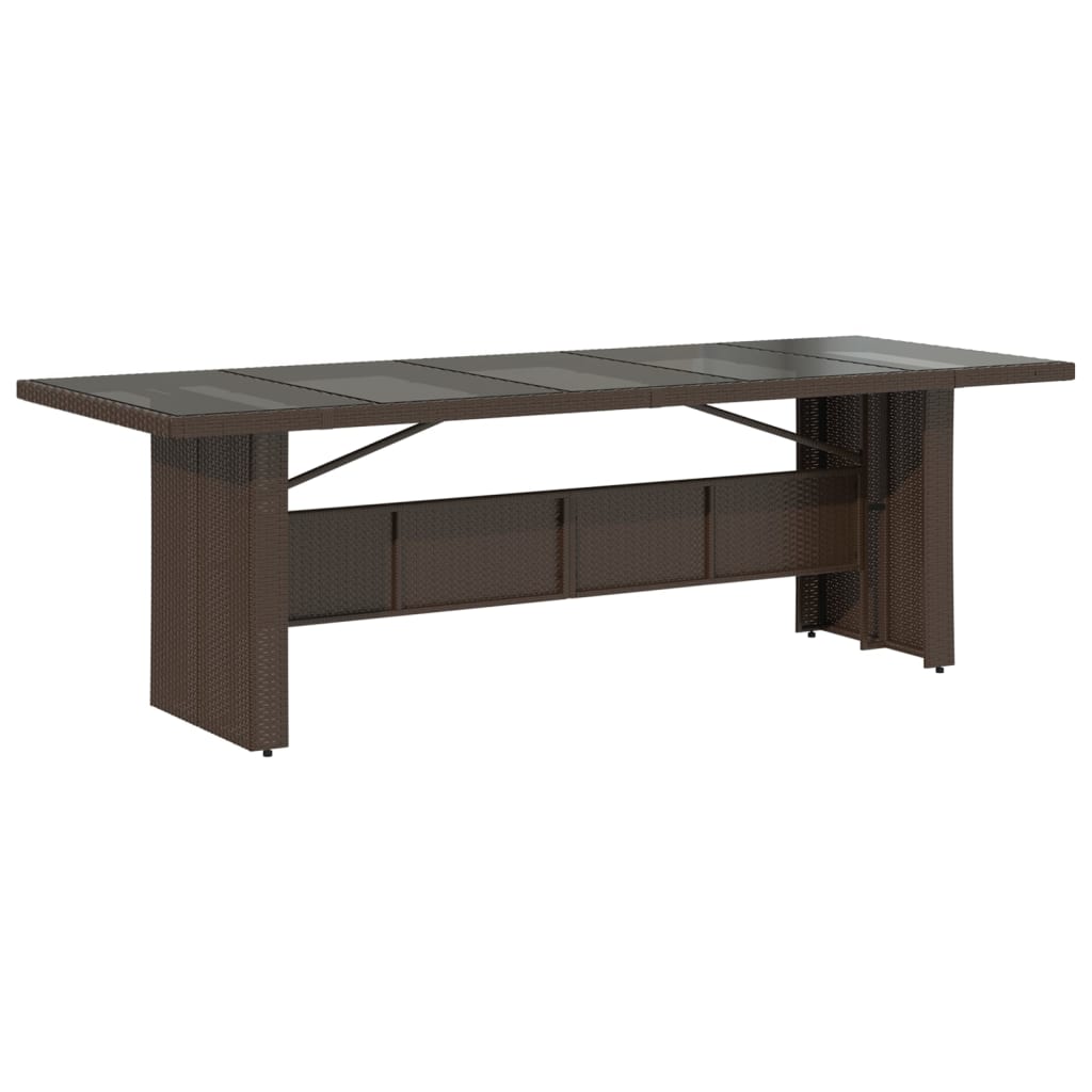 Σετ Επίπλων Μπιστρό Κήπου 11 τεμ. Καφέ Συνθ. Ρατάν με Μαξιλάρια