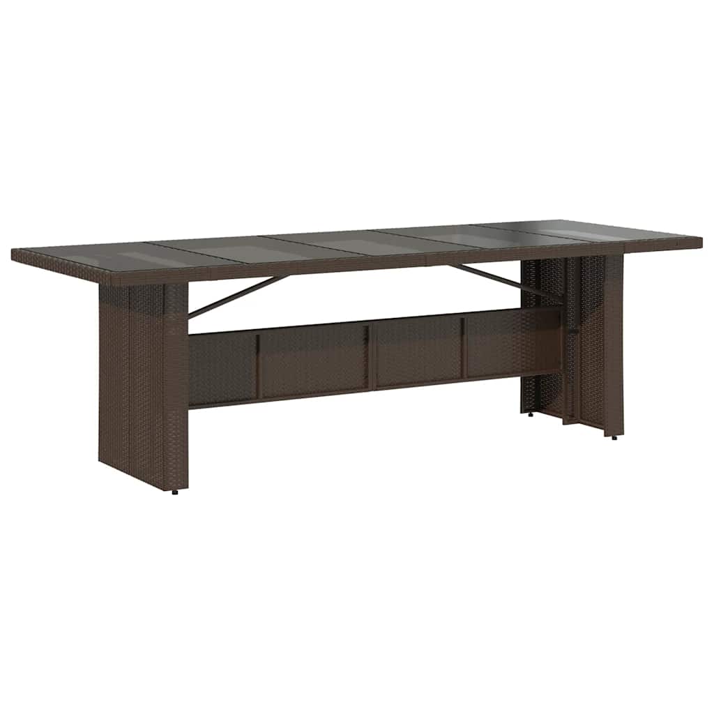 Σετ Επίπλων Μπιστρό Κήπου 9 τεμ. Καφέ Συνθ. Ρατάν με Μαξιλάρια