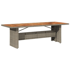 Σετ Τραπεζαρίας Κήπου 9 τεμ. Γκρι Συνθ. Ρατάν με Μαξιλάρια