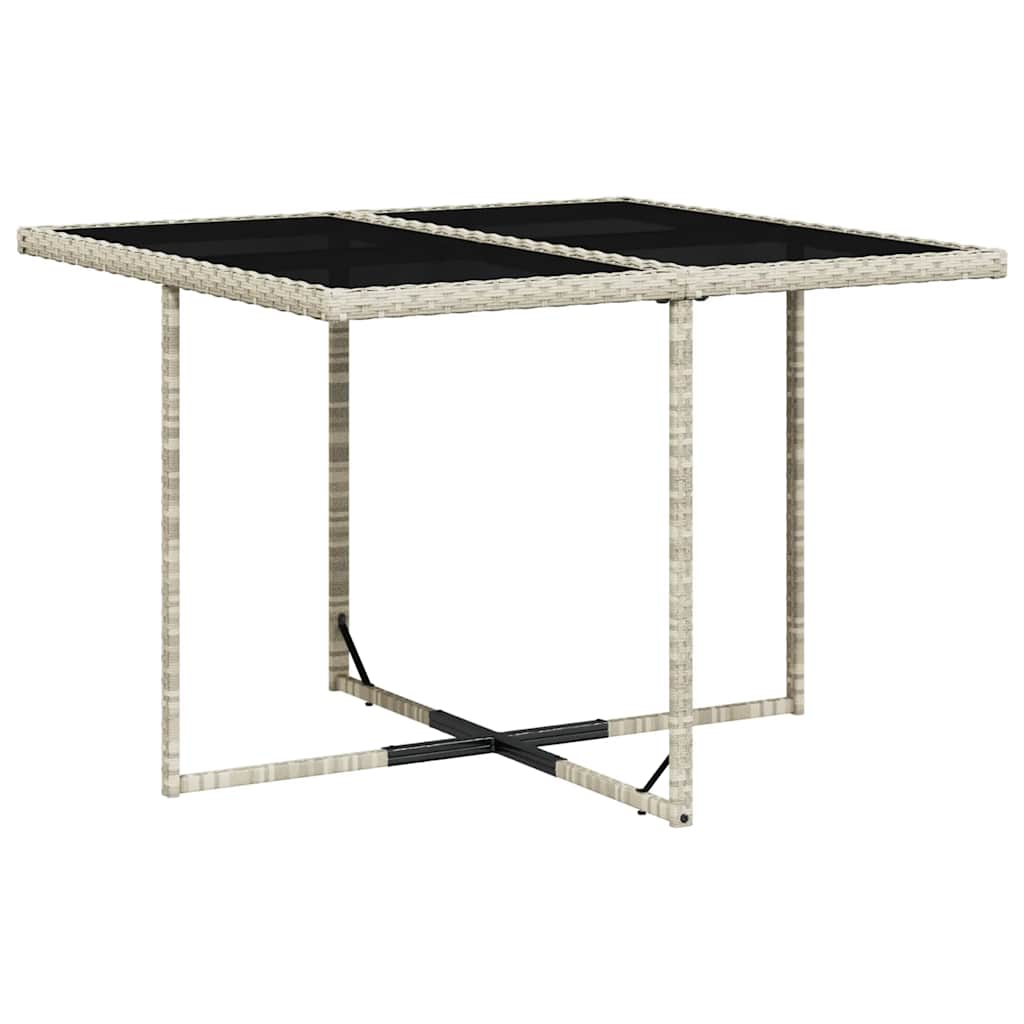 Σετ Τραπεζαρίας Κήπου 9 τεμ. Αν. Γκρι Συνθ. Ρατάν με Μαξιλάρια