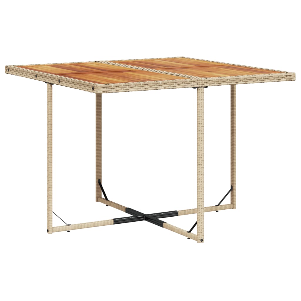 Σετ Τραπεζαρίας Κήπου 5 τεμ. Μπεζ Συνθετικό Ρατάν με Μαξιλάρι