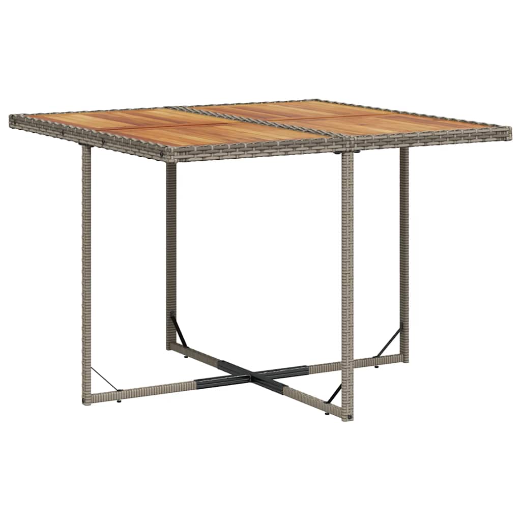 Σετ Τραπεζαρίας Κήπου 9 τεμ. Γκρι Συνθ. Ρατάν με Μαξιλάρια