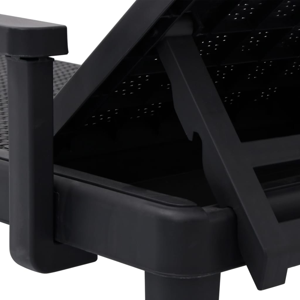 Ξαπλώστρα Ρυθμιζόμενη σε 4 Ύψη 155,5x57x28 εκ. Πολυπροπυλένιο