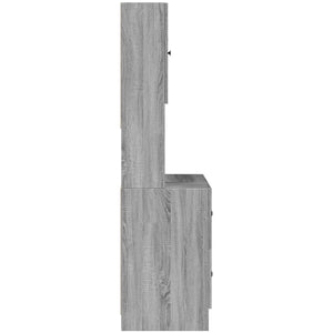 Ντουλάπι Κουζίνας Γκρι sonoma 95x50x180 εκ. Επεξεργ. Ξύλο - Pakobazaar