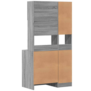 Ντουλάπι Κουζίνας Γκρι sonoma 95x50x180 εκ. Επεξεργ. Ξύλο - Pakobazaar