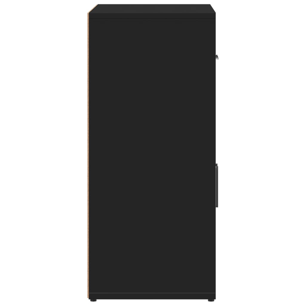 Βοηθητικά Ντουλάπια 2 τεμ. Μαύρο 60x31x70 εκ. Επεξεργ. Ξύλο