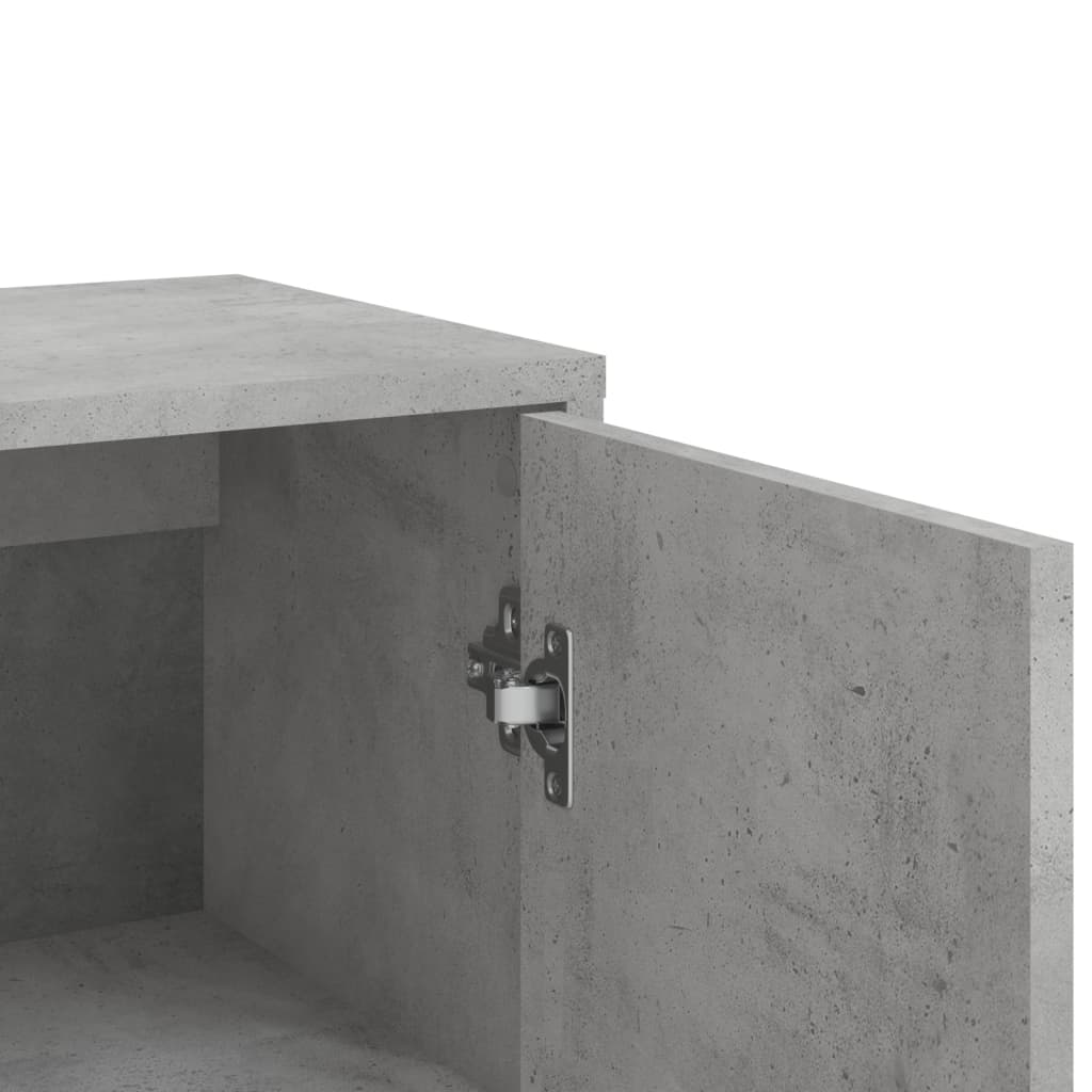 Βοηθητικά Ντουλάπια 3 τεμ. Γκρι Σκυρ. 60x31x84 εκ. Επεξ. Ξύλο