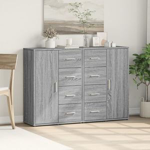 Βοηθητικά Ντουλάπια 2 τεμ. Γκρι Sonoma 60x31x84 εκ. Επεξ. Ξύλο