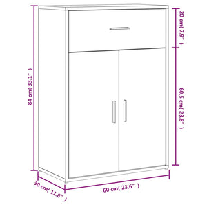 Βοηθητικά Ντουλάπια 2 τεμ. Γκρι Sonoma 60x30x84 εκ. Επεξ. Ξύλο