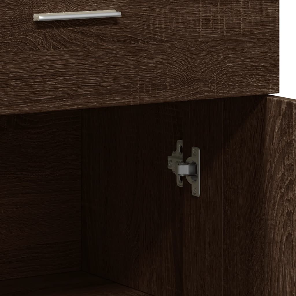 Βοηθητικά Ντουλάπια 2 τεμ. Καφέ Δρυς 60x30x84 εκ. Επεξ. Ξύλο