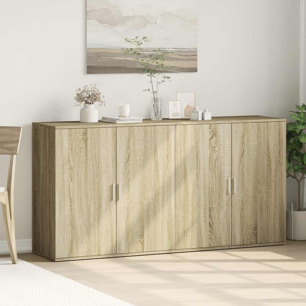 Βοηθητικά Ντουλάπια 2 Τεμ. Sonoma Δρυς 79x38x80εκ. Επεξ. Ξύλο