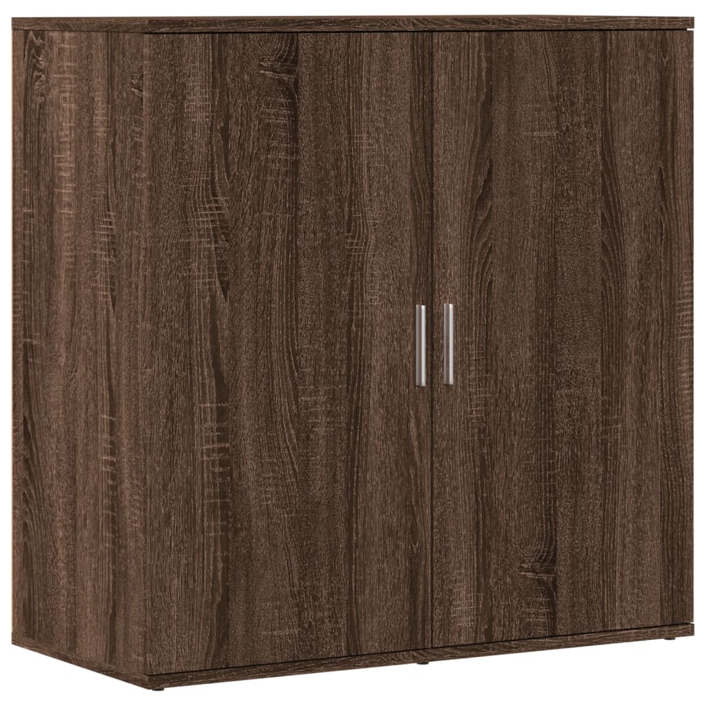 Βοηθητικά Ντουλάπια 2 Τεμ. Καφέ Δρυς 79x38x80εκ. Επεξ. Ξύλο