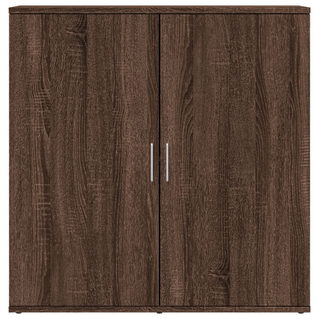 Βοηθητικά Ντουλάπια 2 Τεμ. Καφέ Δρυς 79x38x80εκ. Επεξ. Ξύλο