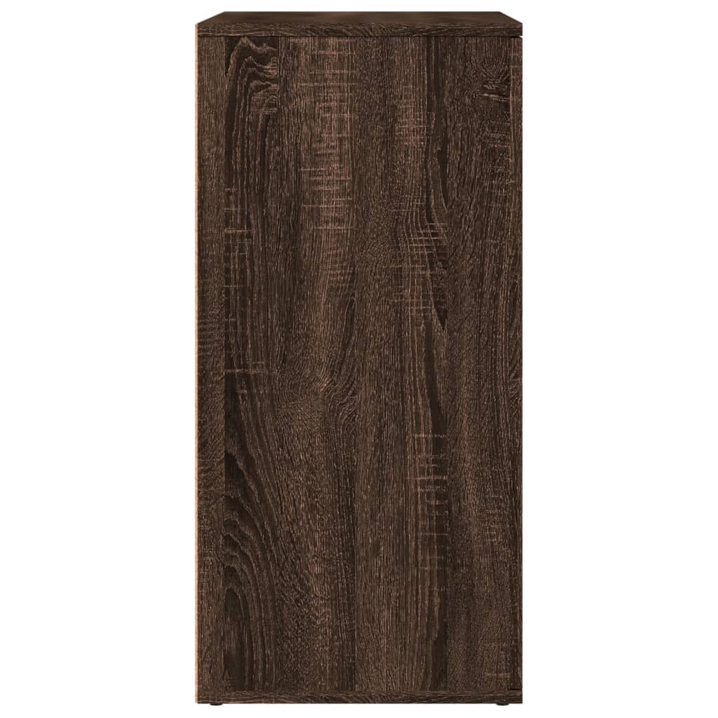 Βοηθητικά Ντουλάπια 2 Τεμ. Καφέ Δρυς 79x38x80εκ. Επεξ. Ξύλο