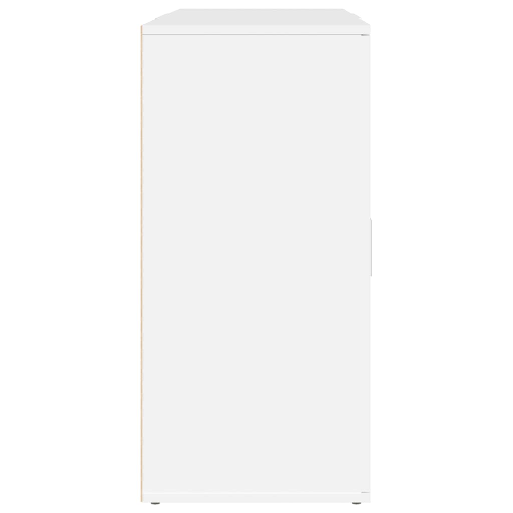 Ντουλάπι 3 τεμ. Λευκό Επεξεργασμένο Ξύλο - Pakobazaar