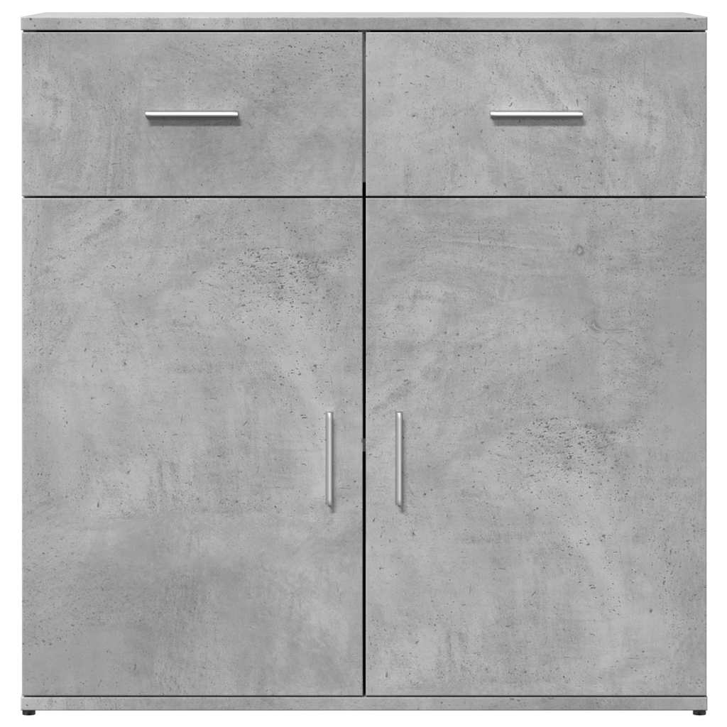 Βοηθητικά Ντουλάπια 2 Τεμ. Σκυροδέματος 79x38x80 εκ. Επεξ. Ξύλο