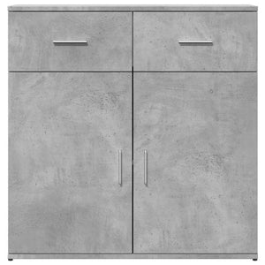 Βοηθητικά Ντουλάπια 2 Τεμ. Σκυροδέματος 79x38x80 εκ. Επεξ. Ξύλο