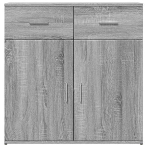 Βοηθητικά Ντουλάπια 2 Τεμ. Γκρι Sonoma 79x38x80 εκ. Επεξ. Ξύλο