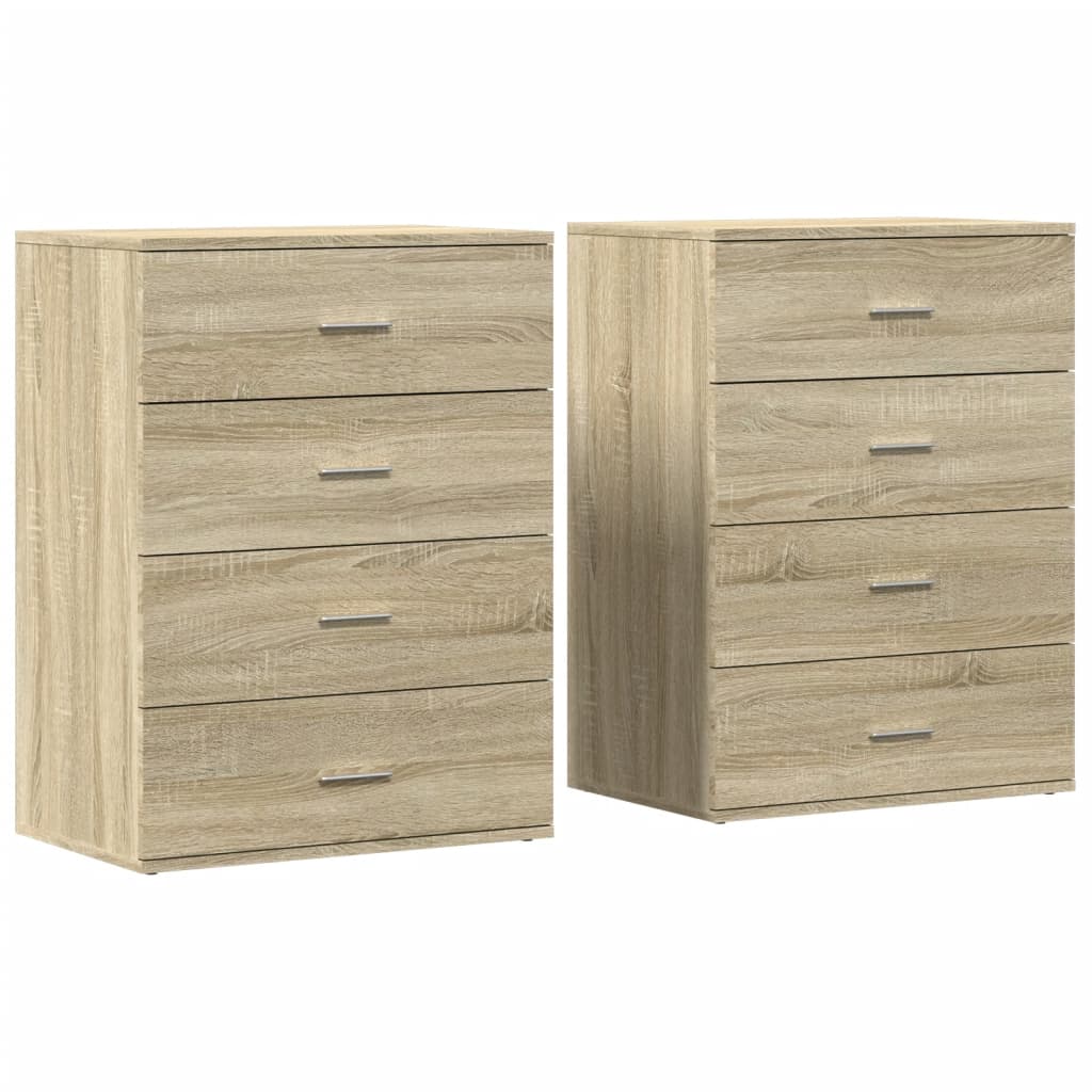 Βοηθητικά Ντουλάπια 2τεμ. Sonoma Δρυς 60x39x80εκ. Επεξεργ. Ξύλο