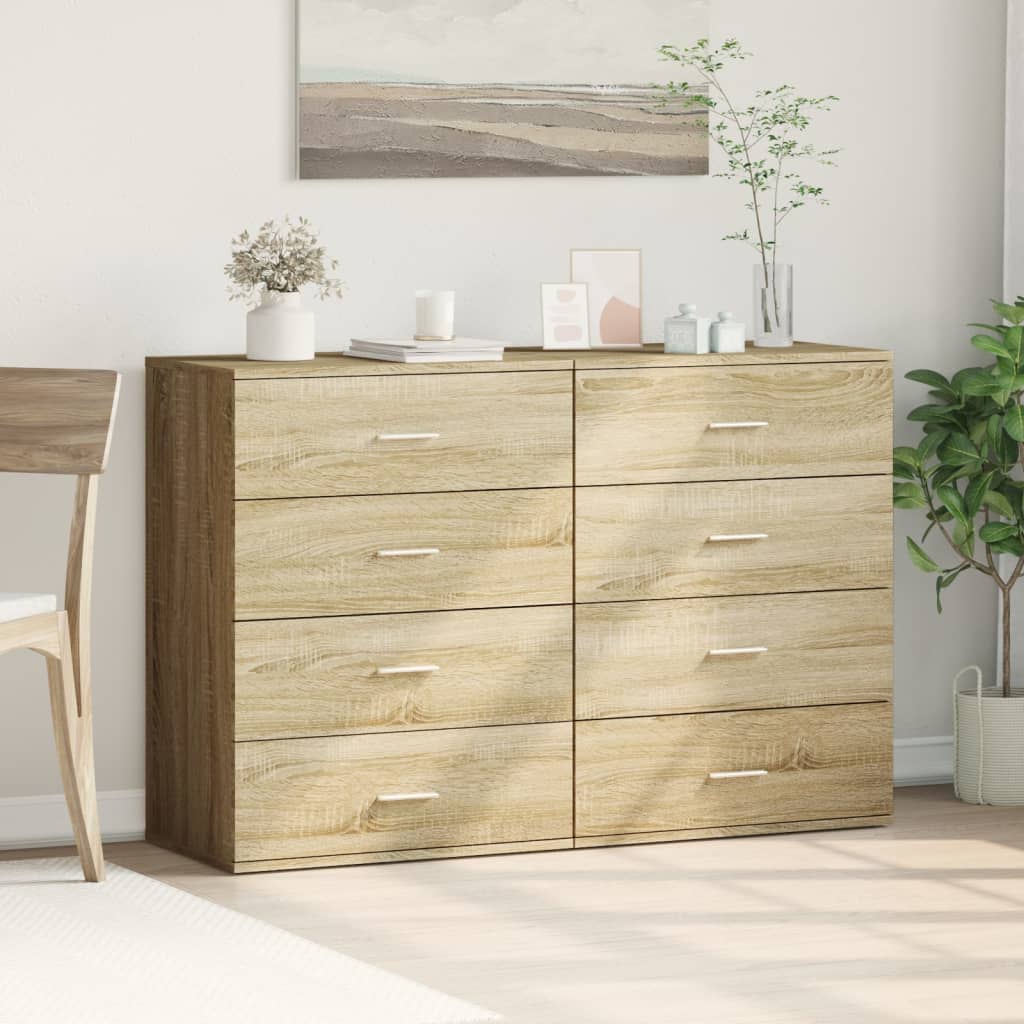 Βοηθητικά Ντουλάπια 2τεμ. Sonoma Δρυς 60x39x80εκ. Επεξεργ. Ξύλο