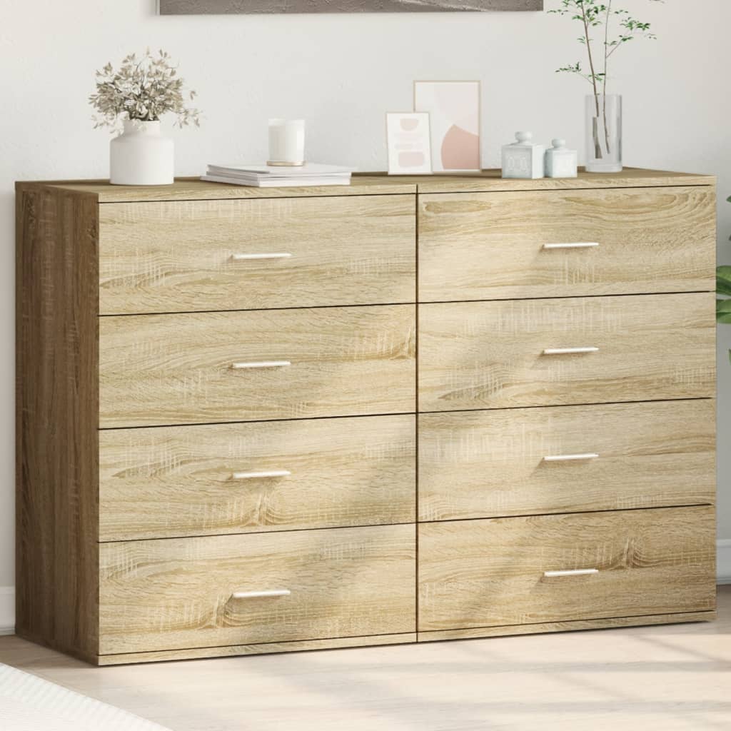 Βοηθητικά Ντουλάπια 2τεμ. Sonoma Δρυς 60x39x80εκ. Επεξεργ. Ξύλο