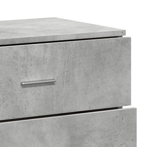 Βοηθητικά Ντουλάπια 2τεμ. Γκρι Σκυρ. 60x39x80εκ. Επεξεργ. Ξύλο