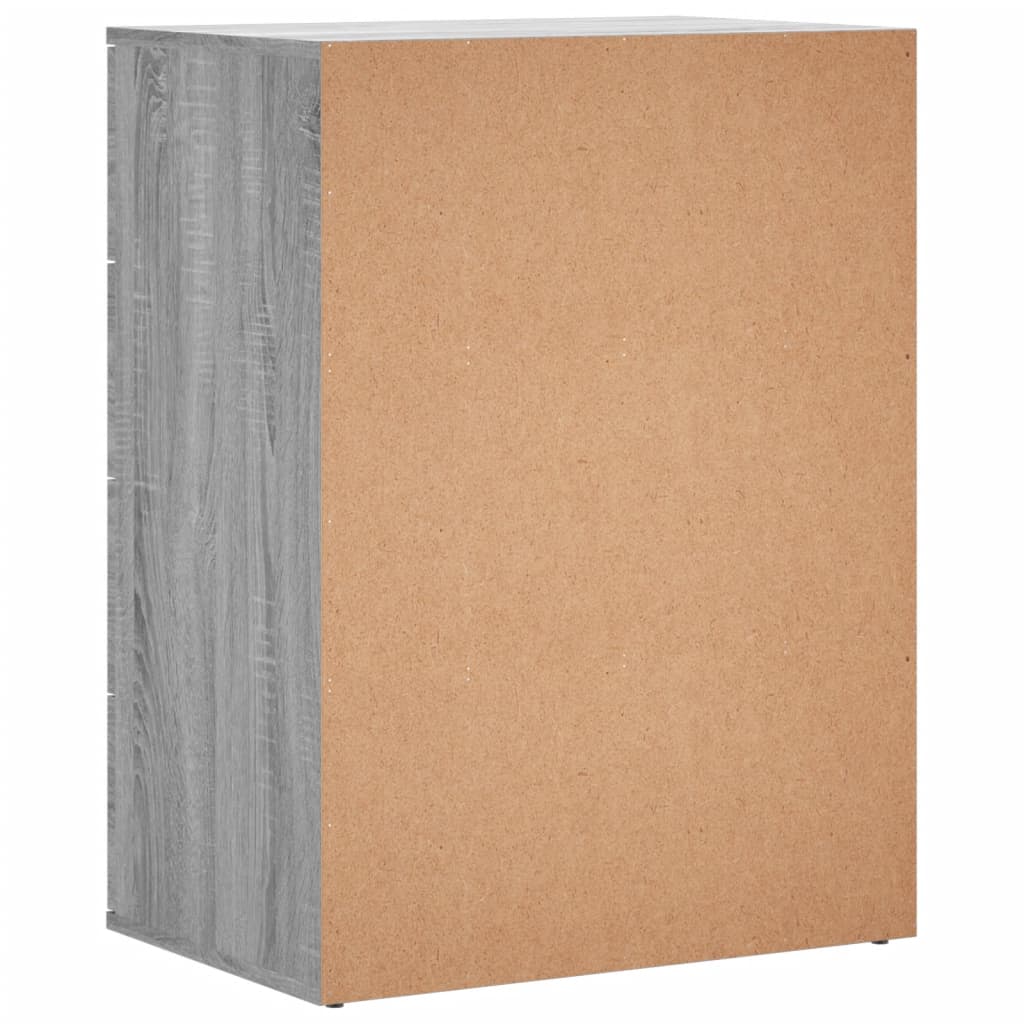 Βοηθητικά Ντουλάπια 2τεμ. Γκρι Sonoma 60x39x80εκ. Επεξεργ. Ξύλο