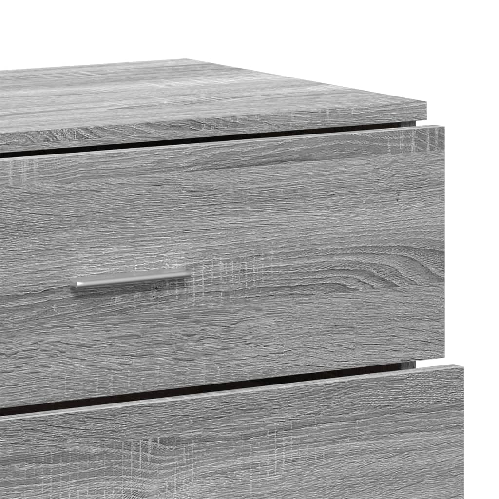 Βοηθητικά Ντουλάπια 2τεμ. Γκρι Sonoma 60x39x80εκ. Επεξεργ. Ξύλο
