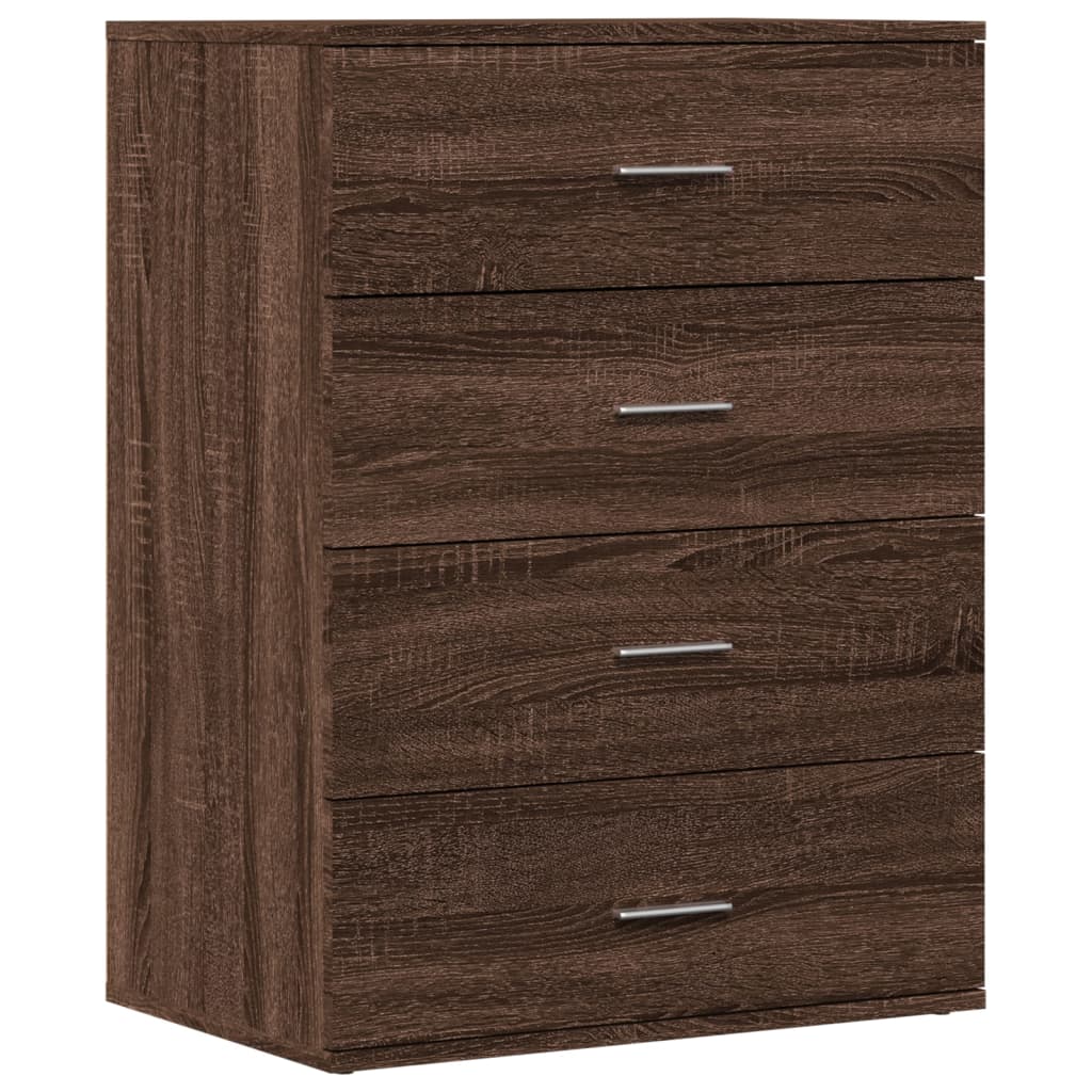 Βοηθητικά Ντουλάπια 2τεμ. Καφέ Δρυς 60x39x80εκ. Επεξεργ. Ξύλο