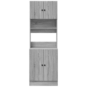 Ντουλάπι Κουζίνας Γκρι sonoma 60x50x180 εκ. Επεξεργ. Ξύλο - Pakobazaar
