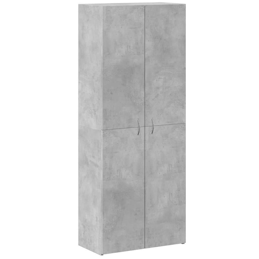 Αρχειοθήκη Γκρι Σκυρ. 60x32x153 εκ. Επεξεργασμένο Ξύλο