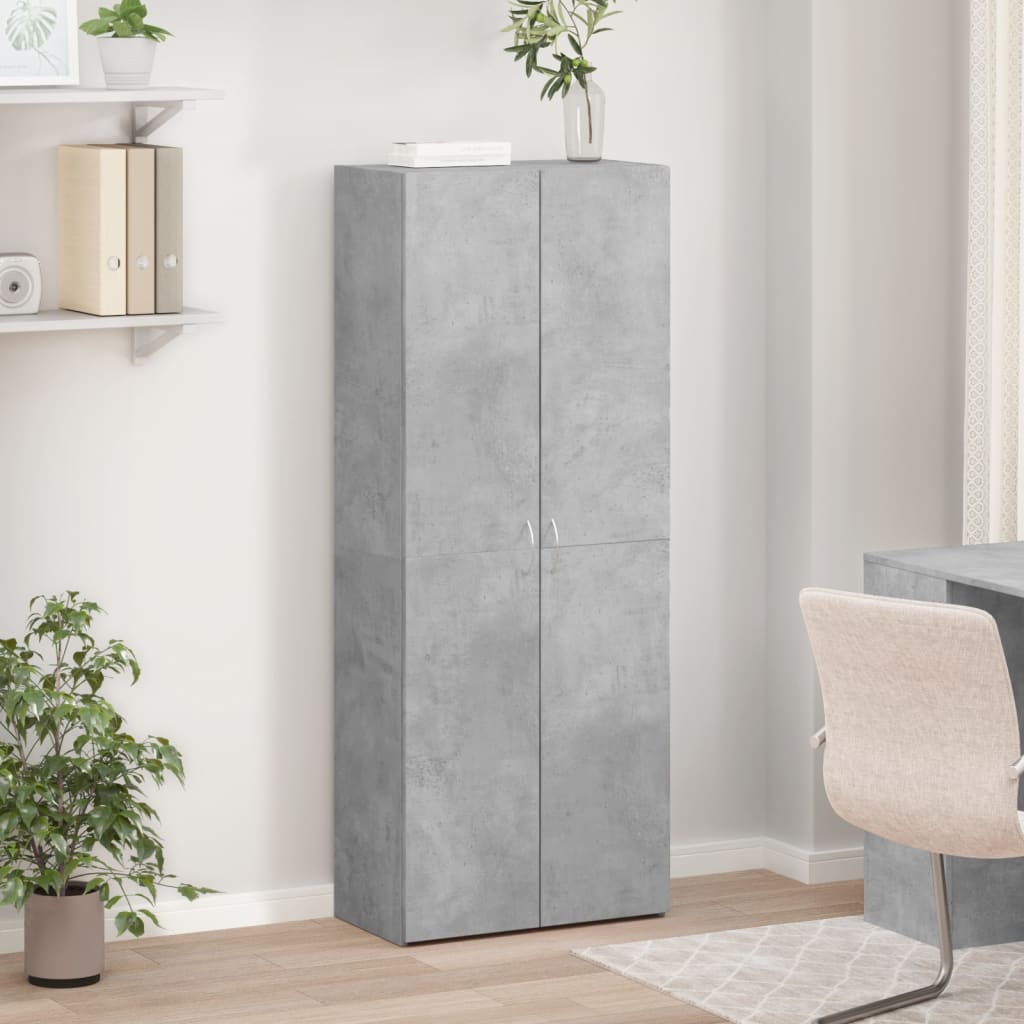Αρχειοθήκη Γκρι Σκυρ. 60x32x153 εκ. Επεξεργασμένο Ξύλο