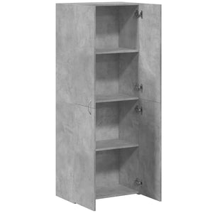 Αρχειοθήκη Γκρι Σκυρ. 60x32x153 εκ. Επεξεργασμένο Ξύλο