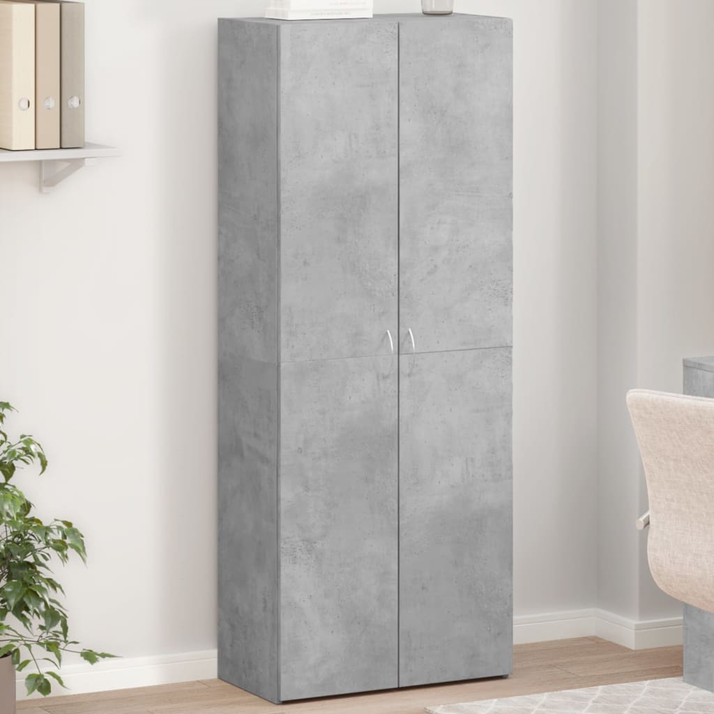 Αρχειοθήκη Γκρι Σκυρ. 60x32x153 εκ. Επεξεργασμένο Ξύλο