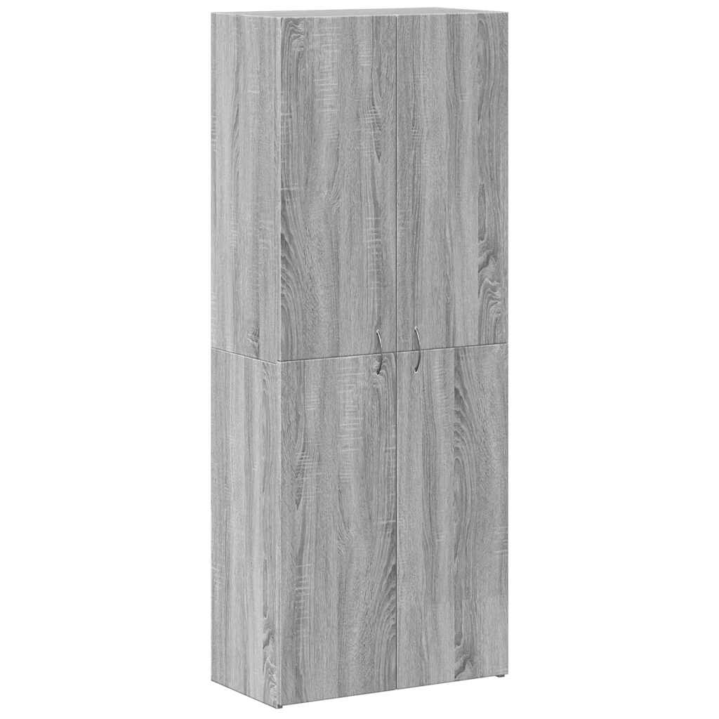 Ντουλάπι Αρχειοθέτησης Γκρι Sonoma 60 x 32 x 153 εκ. από Τεχνητό Ξύλο - Pakobazaar