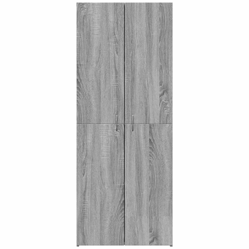 Ντουλάπι Αρχειοθέτησης Γκρι Sonoma 60 x 32 x 153 εκ. από Τεχνητό Ξύλο - Pakobazaar