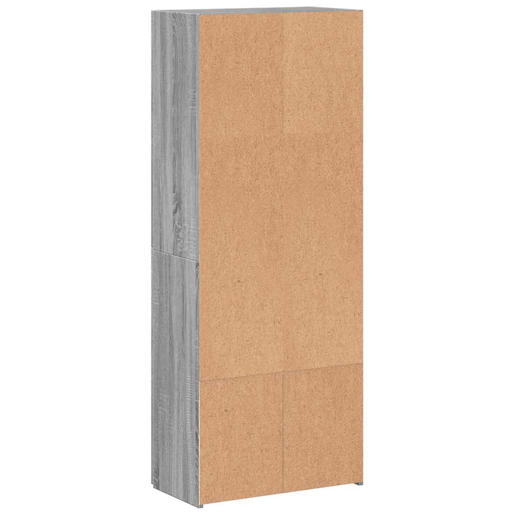 Ντουλάπι Αρχειοθέτησης Γκρι Sonoma 60 x 32 x 153 εκ. από Τεχνητό Ξύλο - Pakobazaar