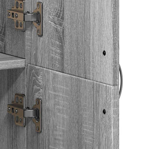 Ντουλάπι Αρχειοθέτησης Γκρι Sonoma 60 x 32 x 153 εκ. από Τεχνητό Ξύλο - Pakobazaar