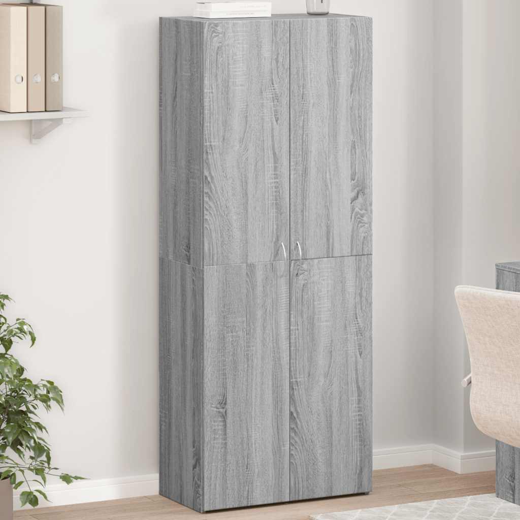 Ντουλάπι Αρχειοθέτησης Γκρι Sonoma 60 x 32 x 153 εκ. από Τεχνητό Ξύλο - Pakobazaar