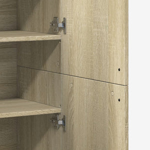 Ντουλάπι Sonoma Δρυς 80x35x180 εκ. από Επεξεργασμένο Ξύλο - Pakobazaar