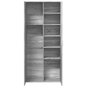 Ντουλάπι Γκρι Sonoma 80x35x180 εκ. από Επεξεργασμένο Ξύλο