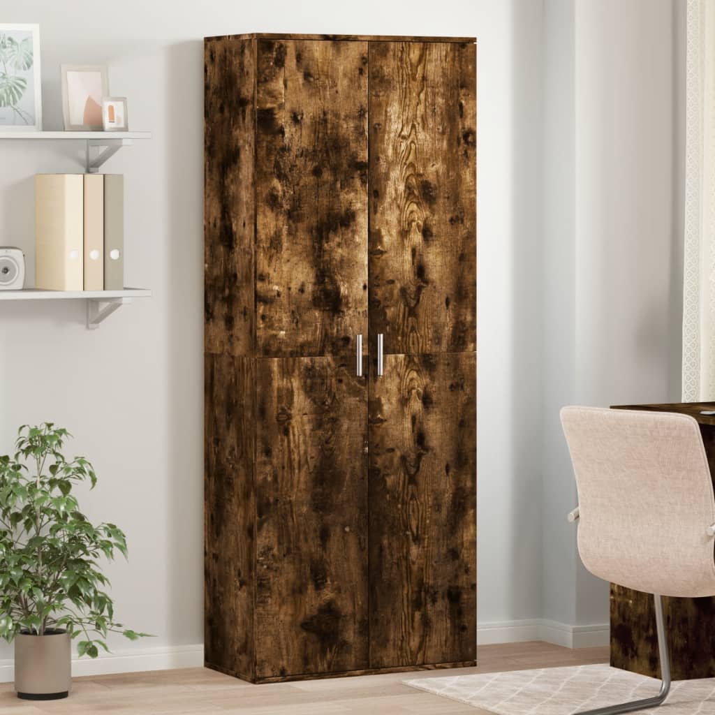 Ντουλάπα Καπνιστή Δρυς 70x35x180 εκ. από Επεξεργασμένο Ξύλο