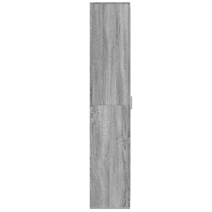 Ντουλάπι Γκρι Sonoma 70x35x180 εκ. από Επεξεργασμένο Ξύλο