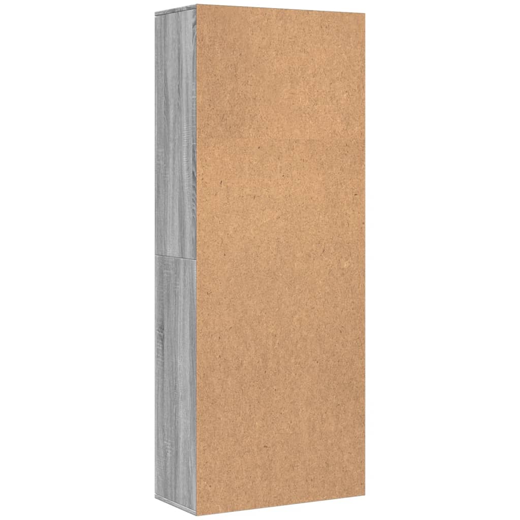 Ντουλάπι Γκρι Sonoma 70x35x180 εκ. από Επεξεργασμένο Ξύλο