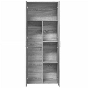 Ντουλάπι Γκρι Sonoma 70x35x180 εκ. από Επεξεργασμένο Ξύλο