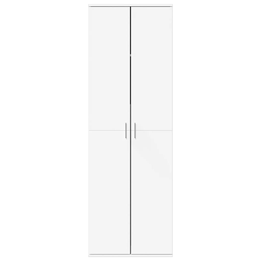 Ντουλάπα Λευκή 60 x 35 x 180 εκ. από Επεξ. Ξύλο - Pakobazaar